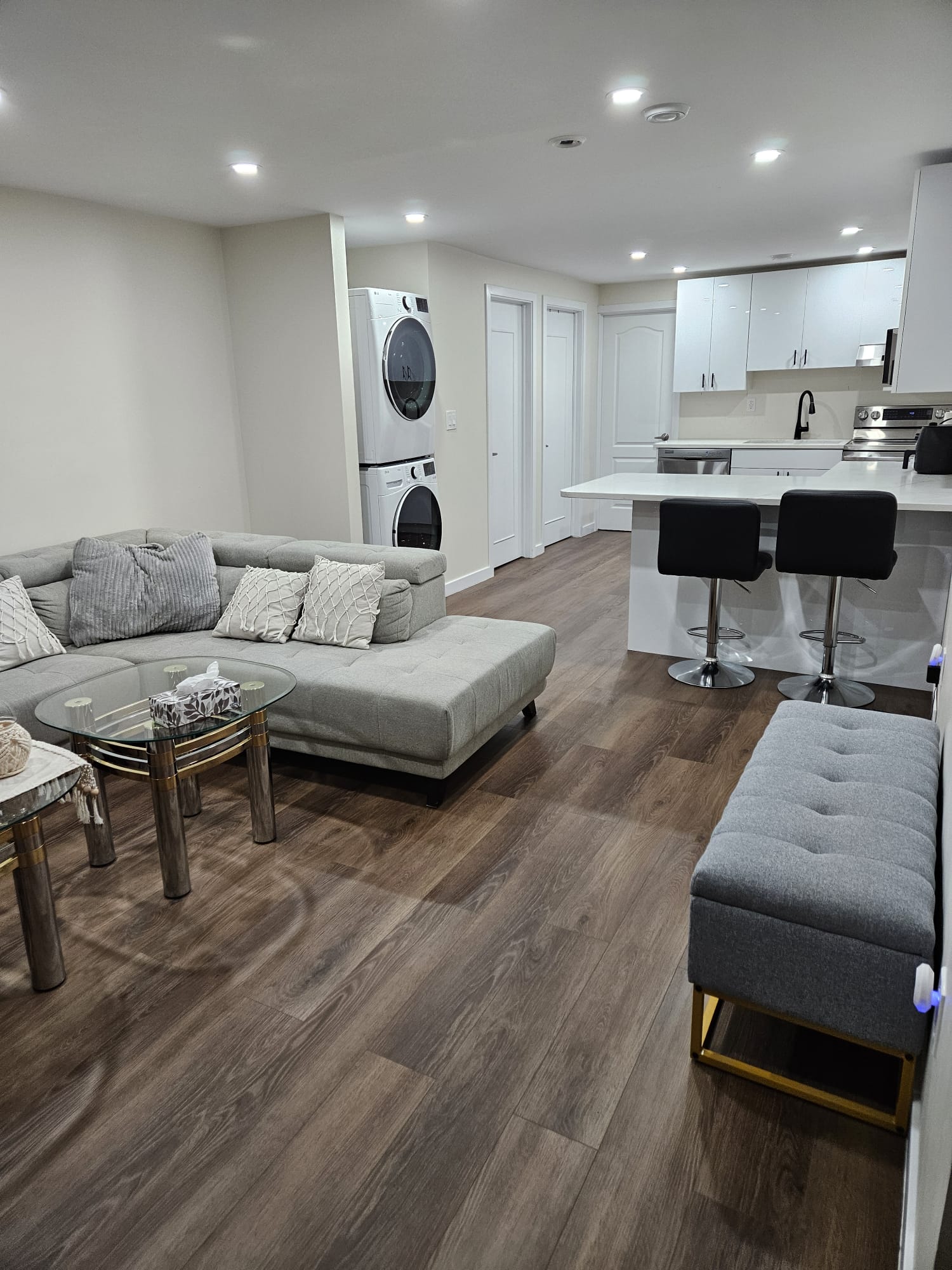 Basement Family Room & Breakfast Bar