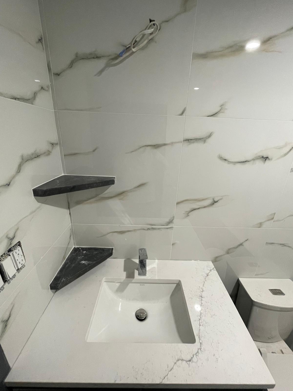 Custom marble tile work by ALZ Quality Renovations