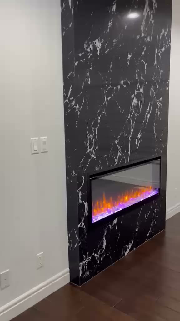 Black Quartz Fireplace