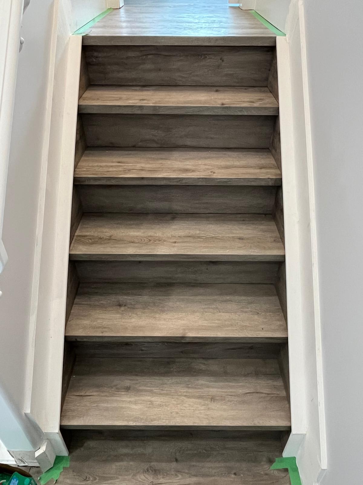 Vinyl Plank Staircase