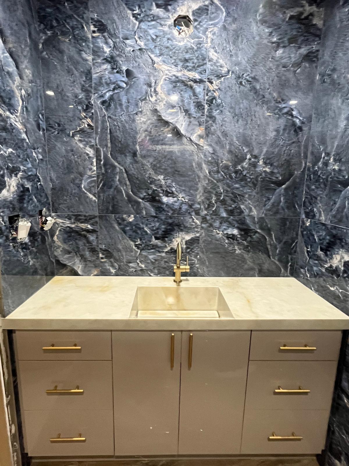 Blue Marble Master Bath